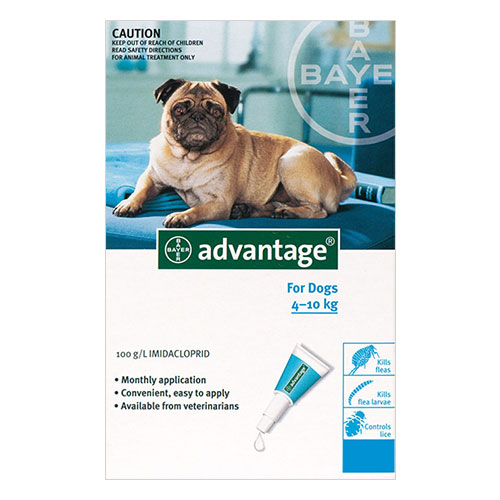 Advantage Medium Dogs 11-20lbs (Aqua) 4 Doses