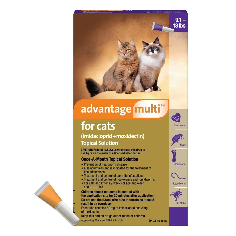 Advantage Multi (Advocate) Cats Over 10lbs (Purple) 3 Doses