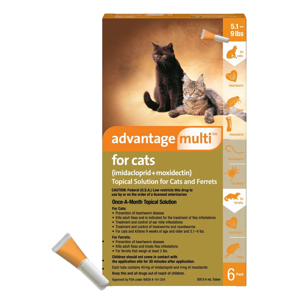 Advantage Multi (Advocate) Kittens & Small Cats Up To 10lbs (Orange) 3 Doses