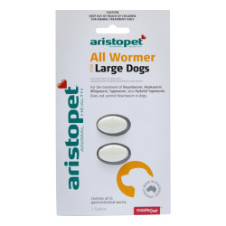 Aristopet Allwormers For Large Dogs 20 Kgs (44lbs) 2 Tablet