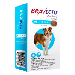 Bravecto For Large Dogs 44-88lbs (Blue) 1 Chews