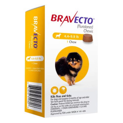 Bravecto For Toy Dogs 4.4 To 9.9 Lbs (Yellow) 1 Chews