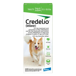 Credelio For Dogs 25 To 50 Lbs (450mg) Green 3 Doses