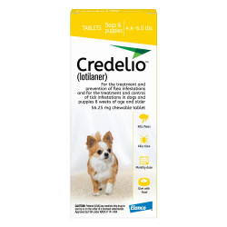 Credelio For Dogs 4.4 To 06 Lbs (56.25 Mg) Yellow 3 Doses