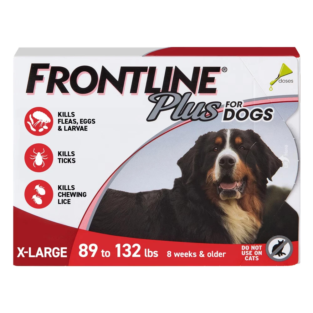 Frontline Plus For Extra Large Dogs Above 88lbs (Red) 3 Doses