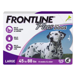 Frontline Plus For Large Dogs 44 To 88lbs (Purple) 3 Doses