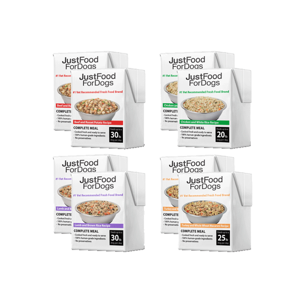 JustFoodForDogs Pantry Fresh Dog Food Variety Pack - 8 pack