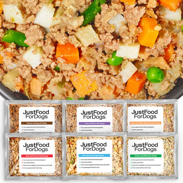 JustFoodForDogs Sampler Fresh Dog Food Variety Pack - 7-pack or 14-pack
