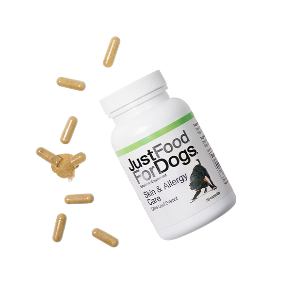 JustFoodForDogs Skin & Allergy Care Supplement for Dogs (60ct)