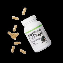 JustFoodForDogs Skin & Allergy Care Supplement for Dogs (60ct)