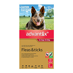 K9 Advantix Large Dogs 21-55 Lbs (Red) 4 Doses