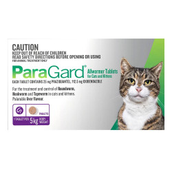 Paragard Wormer For Cats Up To 5 Kg (Upto 11lbs) 4 Tablet