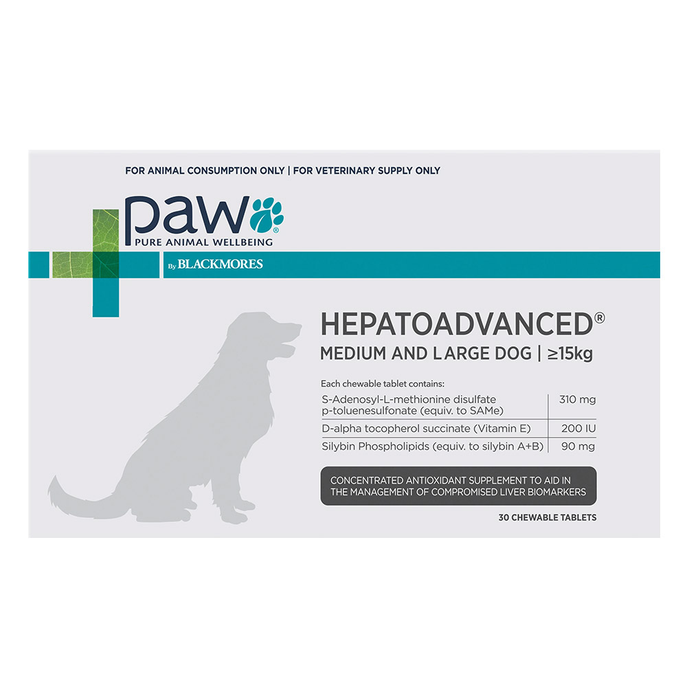 Paw Hepatoadvanced For Medium And Large Dog 30 Tablet