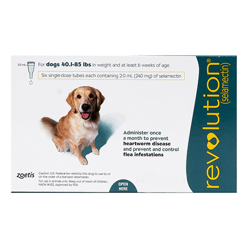 Revolution Large Dogs 40.1-85lbs (Green) 3 Doses