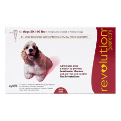 Revolution Medium Dogs 20.1-40lbs (Red) 3 Doses
