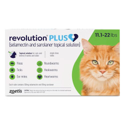 Revolution Plus For Large Cats 11-22lbs (5-10kg) Green 3 Pack