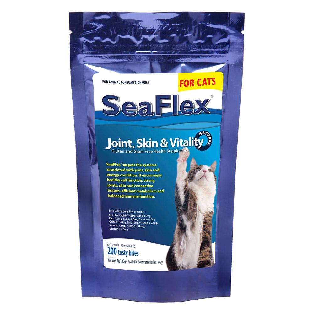 "Seaflex Joint, Skin & Vitality Health Supplement For Cats 100gm 1 Pack"