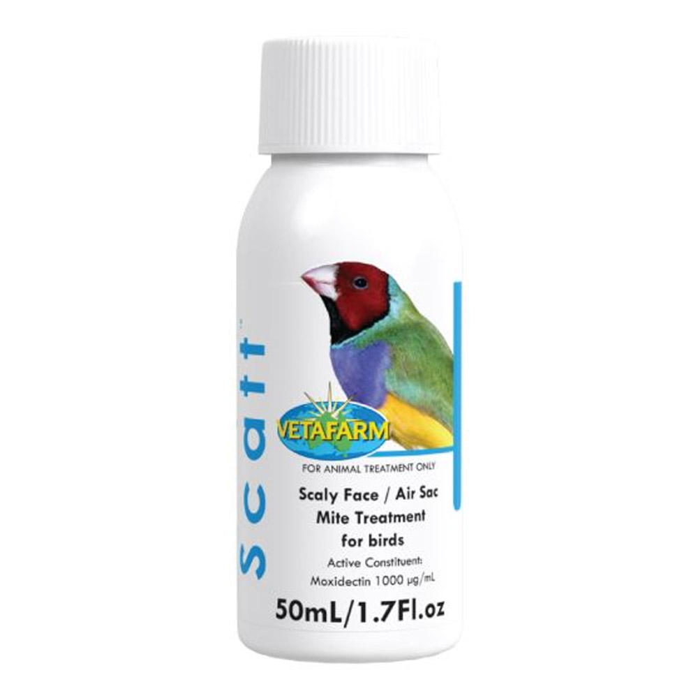 Vetafarm Scatt Scaly Face & Air Sac Mite Liquid Treatment For Birds 50 Ml
