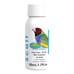 Vetafarm Scatt Scaly Face & Air Sac Mite Liquid Treatment For Birds 50 Ml